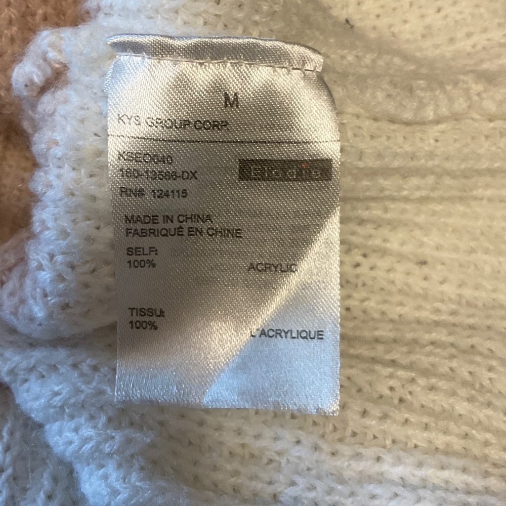 Elodie Women's Sweater - Blush and Cream - Picture 6 of 7